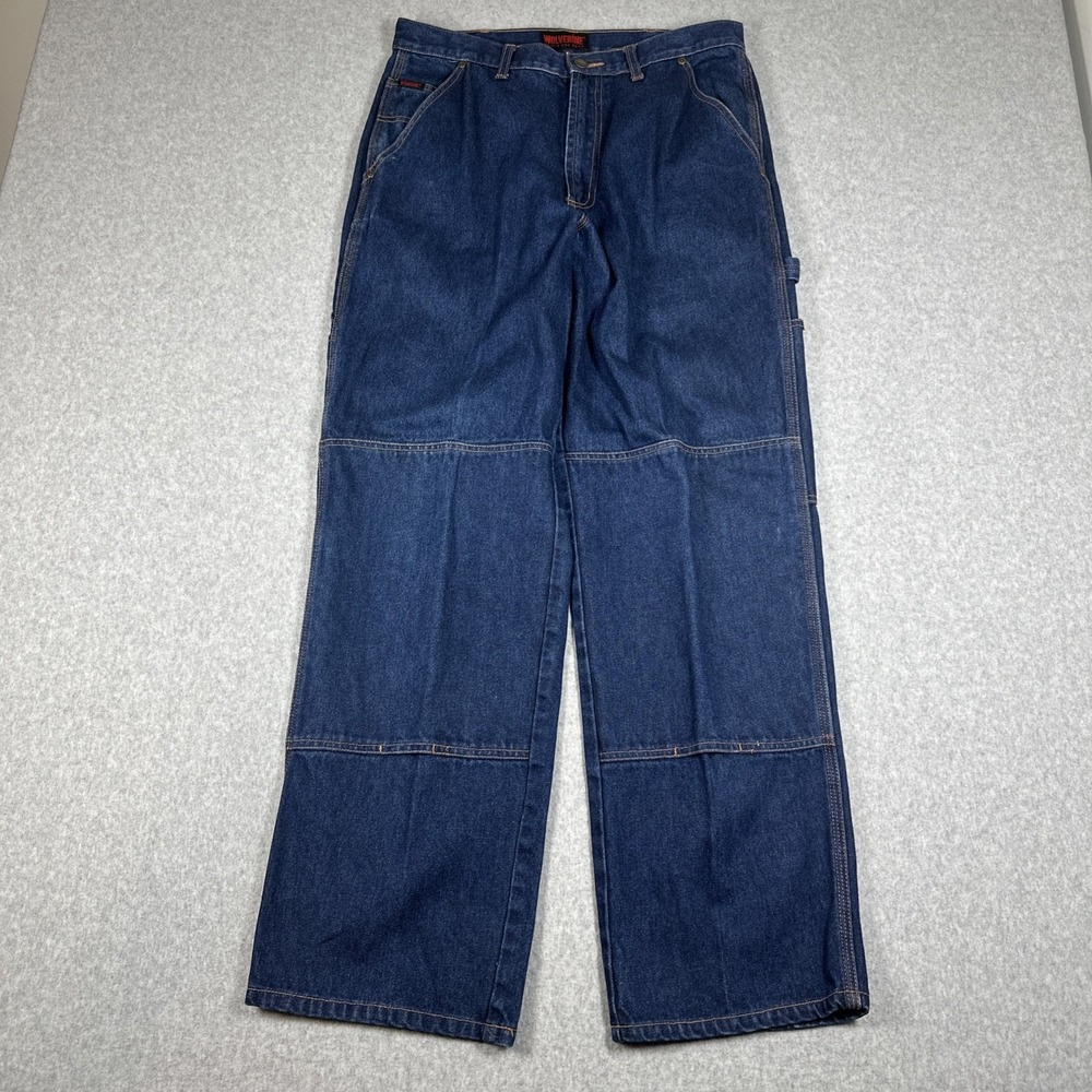 Wolverine Boots and Gear Carpenter‎ Double Knee Jeans Men's 32x32(32x31) Work